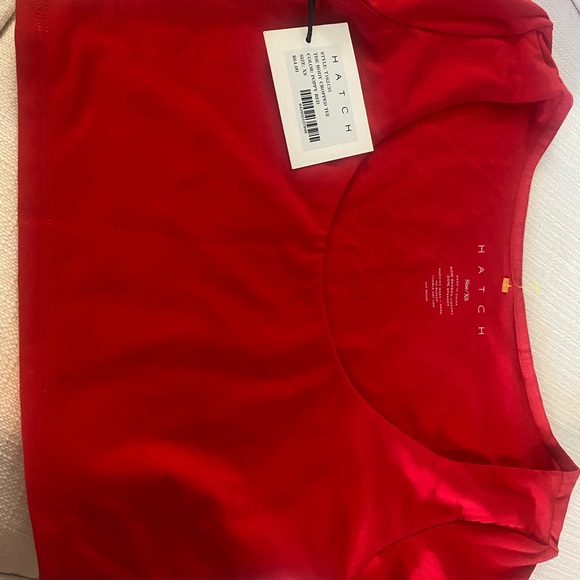 Hatch maternity crop top NWT XS RED - Picture 3 of 8